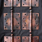4 Pair available 4"x4" Antique Vintage Old Reclaimed Salvaged Steel Bronze Copper Ball Tip Finial Exterior Entry Door Hinges Screws