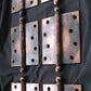 4 Pair available 4"x4" Antique Vintage Old Reclaimed Salvaged Steel Bronze Copper Ball Tip Finial Exterior Entry Door Hinges Screws