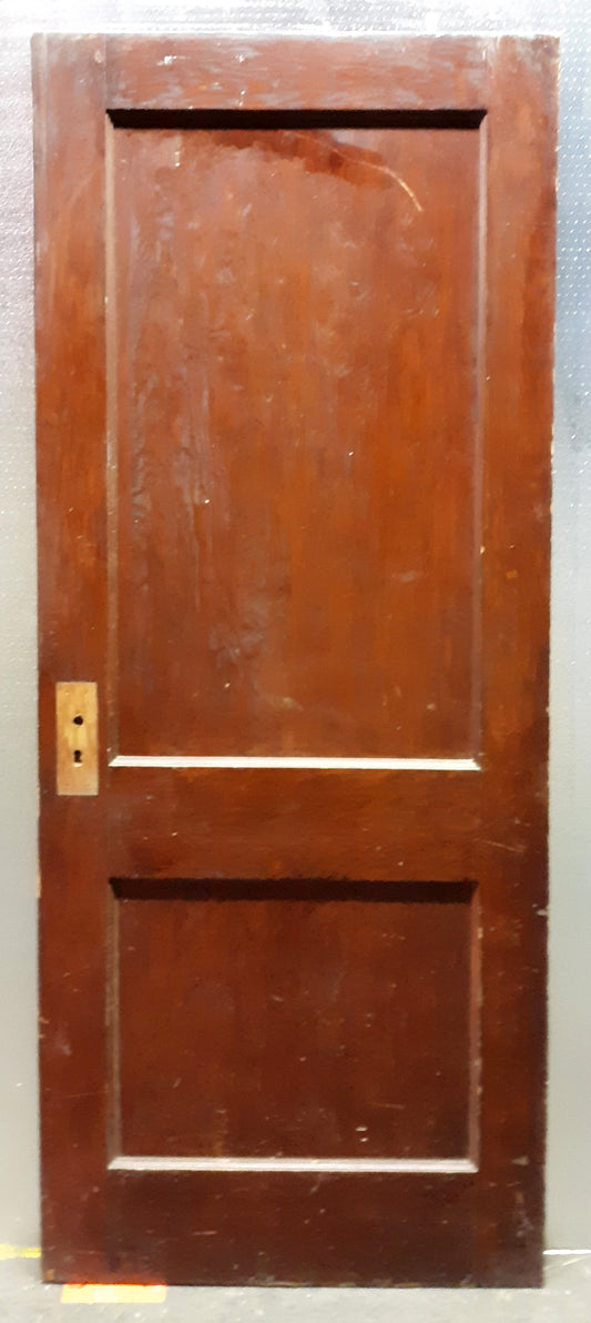 30"x78" Antique Vintage Old Interior Salvaged Reclaimed SOLID Wood Wooden Door 2 Panels