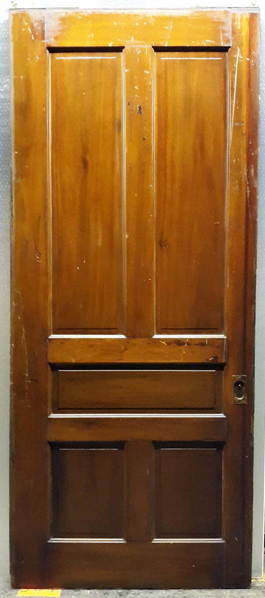 74x90" Pair Antique Vintage Old Reclaimed Salvaged Pocket Sliding Double SOLID Wooden Panels Interior Doors