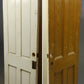30"x76.5" Antique Vintage Old Reclaimed Salvaged Victorian SOLID Wood Wooden Interior Door 4 Panels