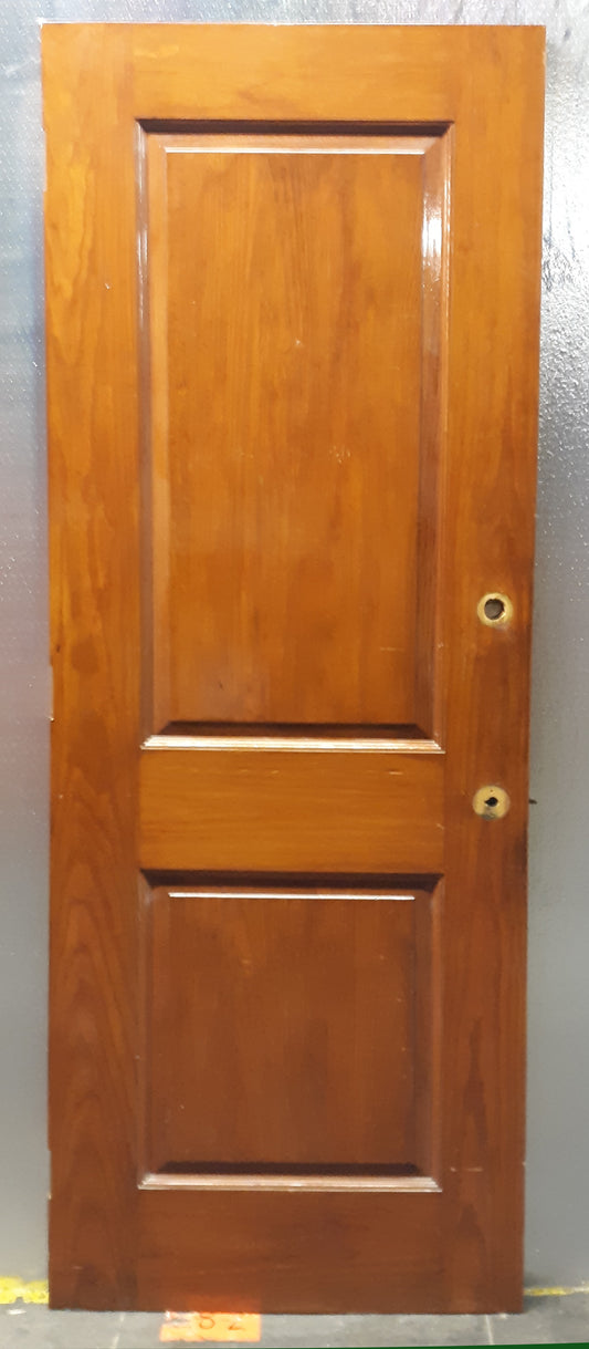 30"x83" Antique Vintage Old Reclaimed Salvaged Interior Salvaged SOLID Wood Wooden Door 2 Panels