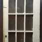 60x90"x1.75" Pair Antique Vintage Old French Double Wood Wooden Doors Window Glass