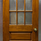 32"x83"x1.75" Antique Vintage SOLID Wood Wooden Exterior Entry Door Window Glass