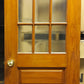 32"x83"x1.75" Antique Vintage SOLID Wood Wooden Exterior Entry Door Window Glass