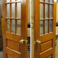 32"x83"x1.75" Antique Vintage SOLID Wood Wooden Exterior Entry Door Window Glass
