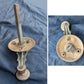 Cleaned Antique Vintage Old Eastlake Victorian Solid Heavy Cast Bronze Doorbell Door Bell Ringer Lever Turn Crank