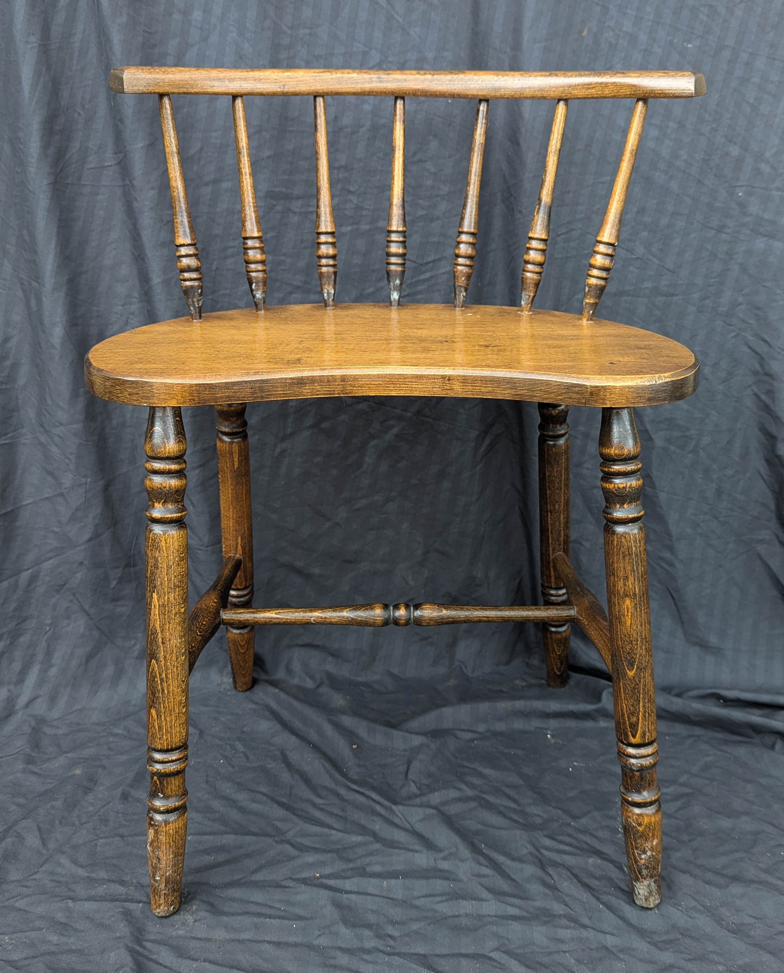 Vintage wooden sewing chair best sale