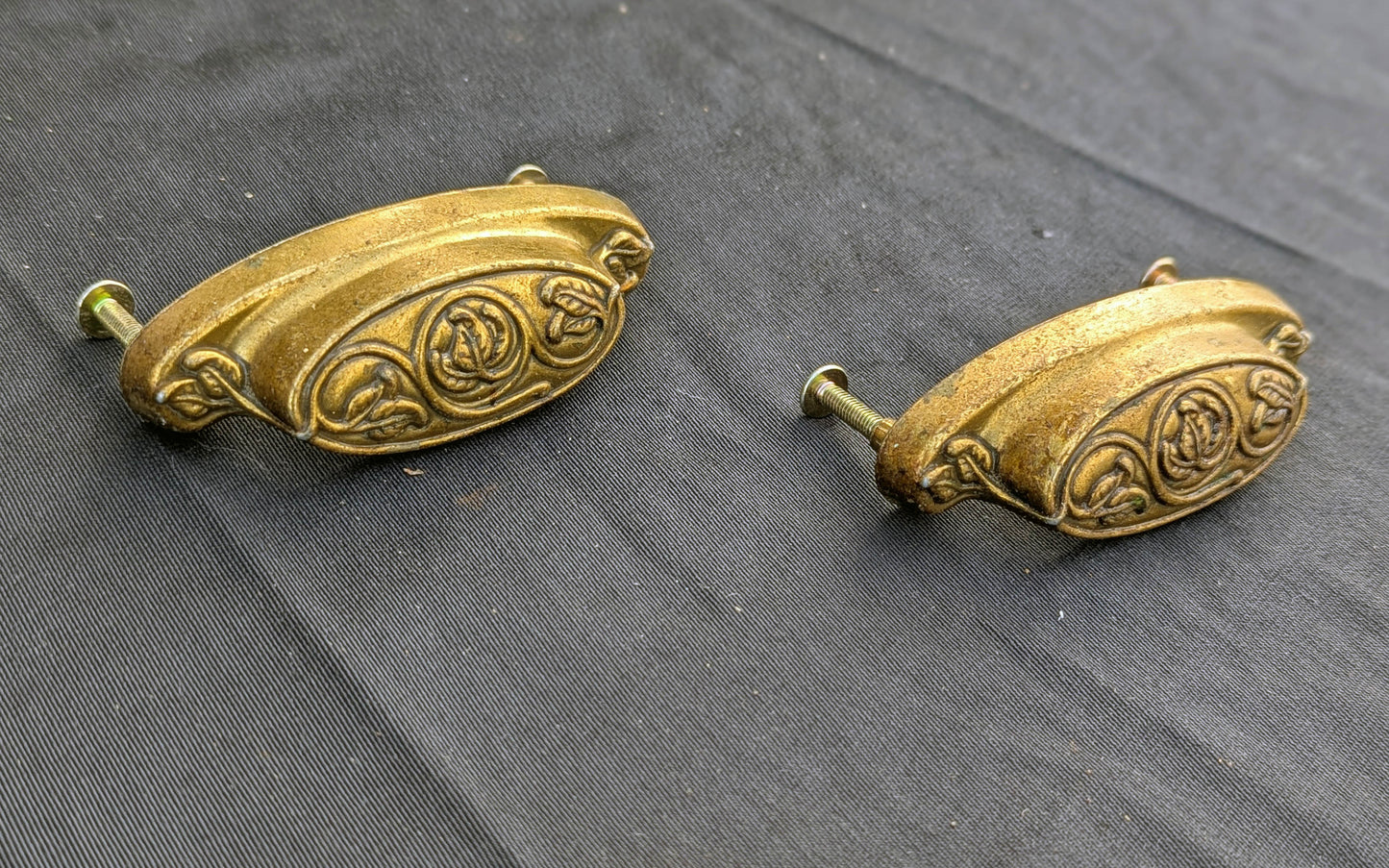 4 available Pair Vintage KBC "Keeler Brass Company" Old Dresser Drawer Furniture Cabinet Pull Handle Antique Style