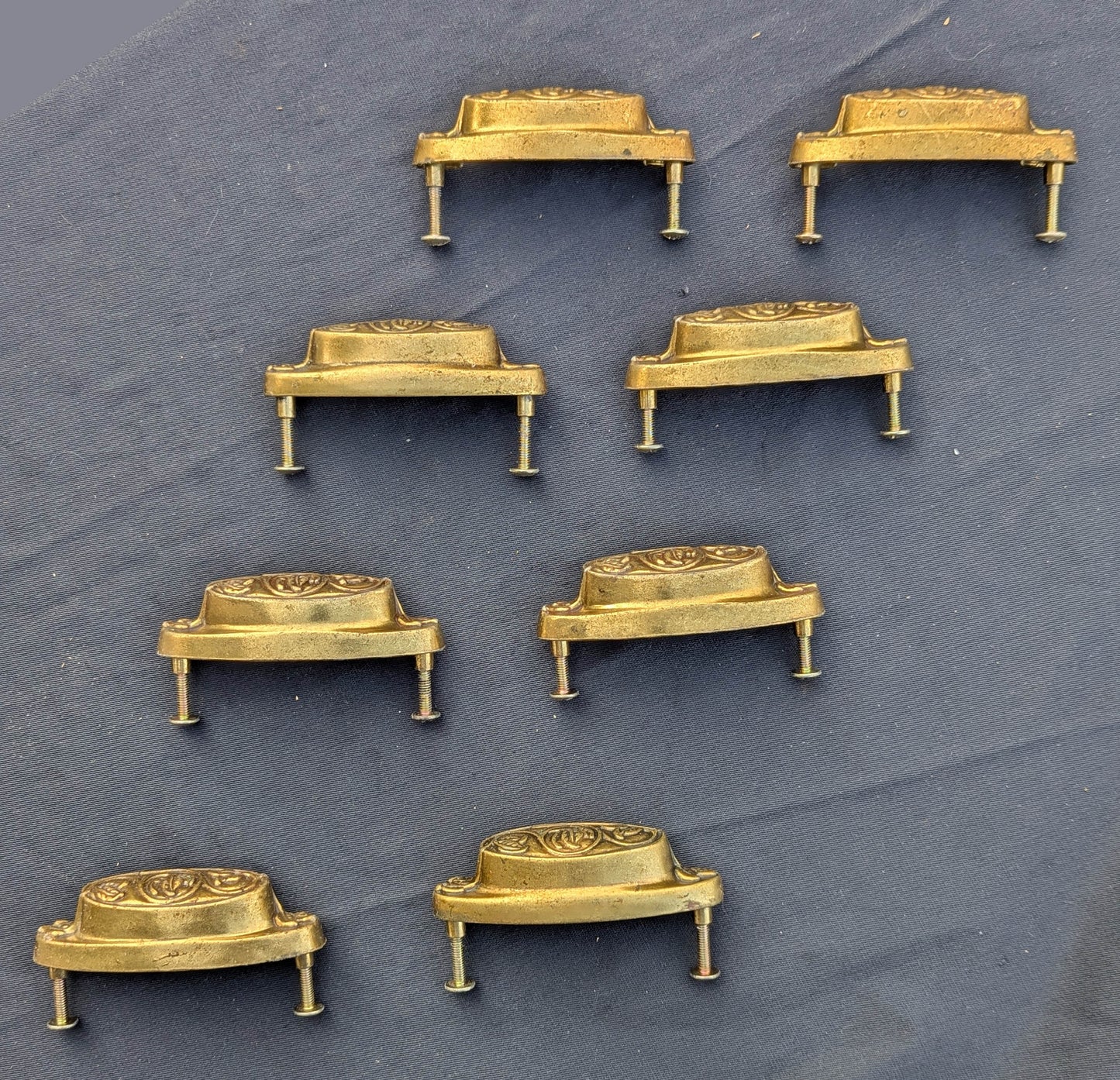 4 available Pair Vintage KBC "Keeler Brass Company" Old Dresser Drawer Furniture Cabinet Pull Handle Antique Style