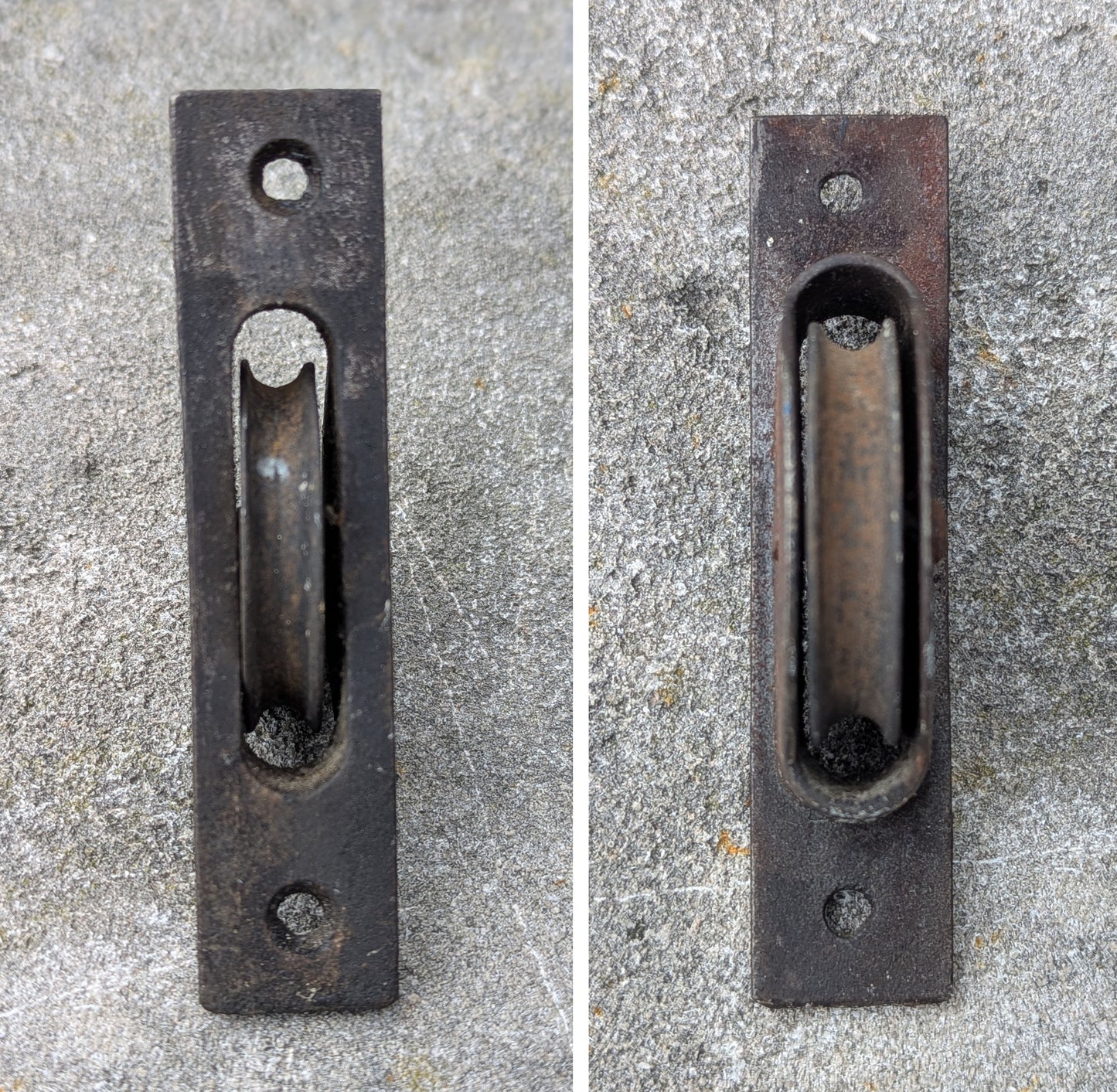 20 available Antique Vintage Old Reclaimed Salvaged Victorian Cast Iron Rectangular Window Sash Pulleys Wheels Hardware