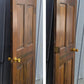 30"x77" Vintage Antique Old Reclaimed Salvaged Colonial Style Interior SOLID Wood Wooden Door 6 Raised Panels