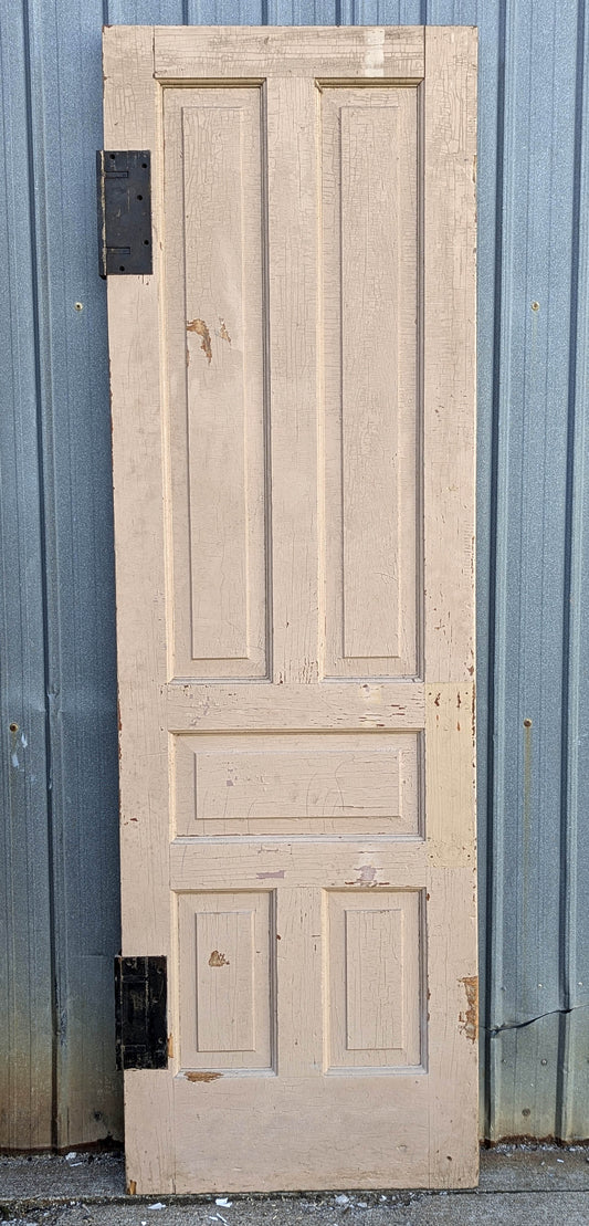 3 available Pair 89" tall 1.75" thick Antique Vintage Old Reclaimed Salvaged Victorian Interior Wood Wooden Doors 5 Panels Interior Exterior
