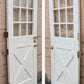 30"x79"x1.75" Antique Vintage Old SOLID Wood Wooden Dutch Split Side Back Entry Exterior Door 9 Window Glass Lite Crossbuck Panels Hardware