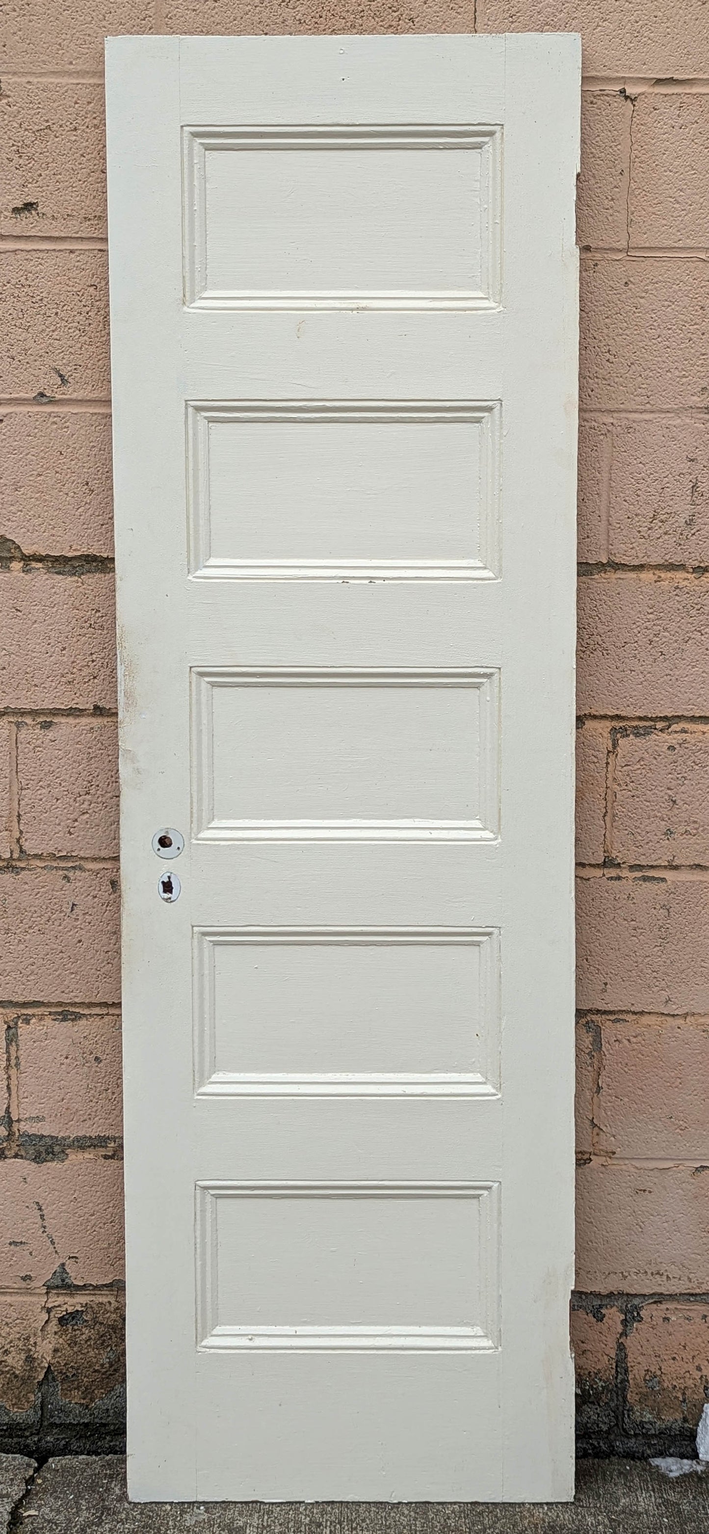 2 available 23.5"x77" Antique Vintage Old Reclaimed Salvaged SOLID Wood Wooden Bathroom Pantry Closet Interior Doors 5 Panels