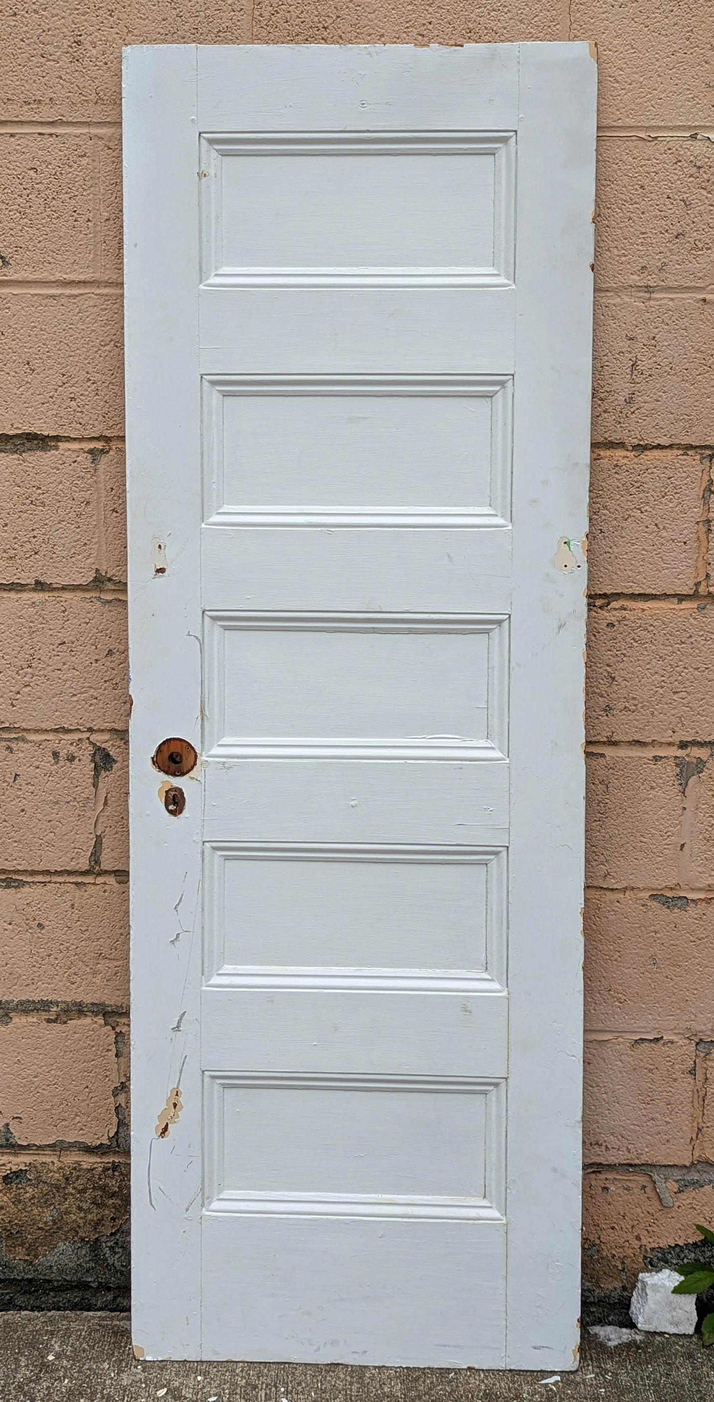 2 available 24"x72" Antique Vintage Old Reclaimed Salvaged SOLID Wood Wooden Pantry Closet Interior Doors 5 Panels