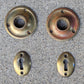 7 available CLEANED Antique Vintage Old Salvaged Reclaimed Russwin "Essex" Door Set Glass Knob Brass Plate Lock Lockset Interior Hardware