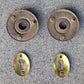 7 available CLEANED Antique Vintage Old Salvaged Reclaimed Russwin "Essex" Door Set Glass Knob Brass Plate Lock Lockset Interior Hardware