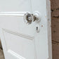 7 available CLEANED Antique Vintage Old Salvaged Reclaimed Russwin "Essex" Door Set Glass Knob Brass Plate Lock Lockset Interior Hardware
