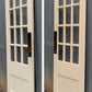29.5"x78"x1.75" Antique Vintage Old Reclaimed Salvaged SOLID Wood Wooden Interior Swinging French Door 15 Window Wavy Glass Panes Lites Pivot Hinge Hardware