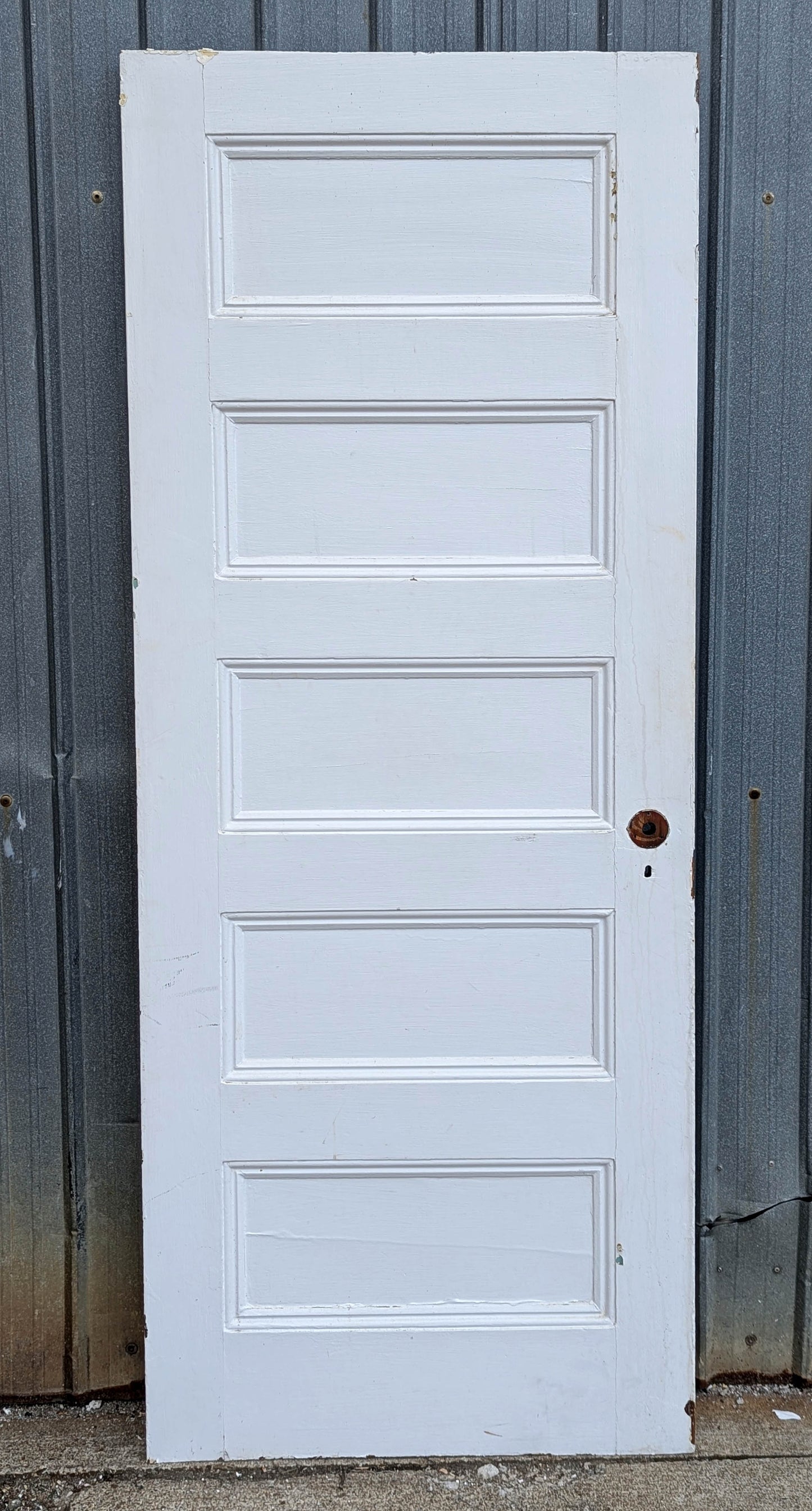 5 available 30"x77" Antique Vintage Old Reclaimed Salvaged SOLID Wood Wooden Interior Doors 5 Flat Panels