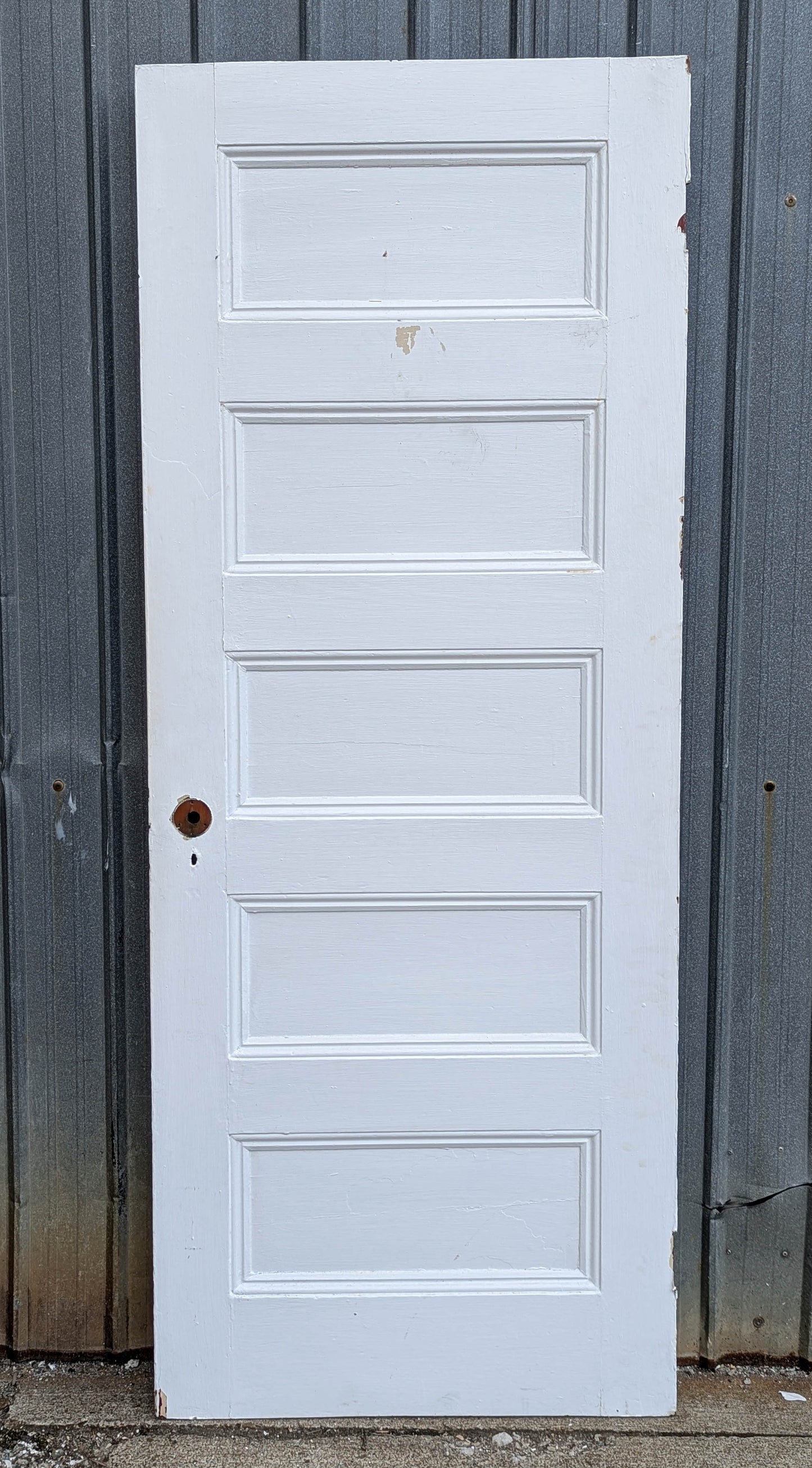 5 available 30"x77" Antique Vintage Old Reclaimed Salvaged SOLID Wood Wooden Interior Doors 5 Flat Panels