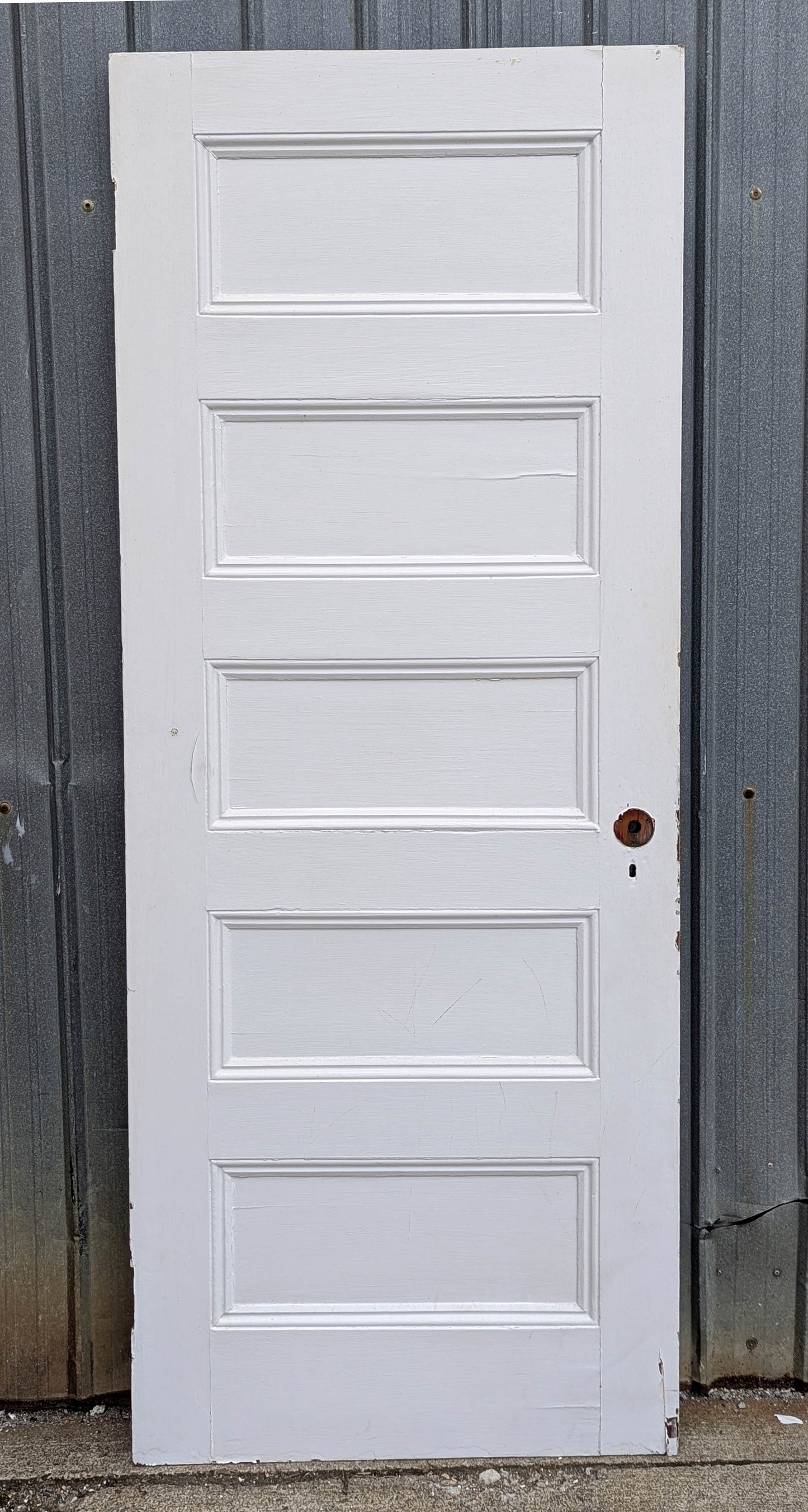 5 available 30"x77" Antique Vintage Old Reclaimed Salvaged SOLID Wood Wooden Interior Doors 5 Flat Panels