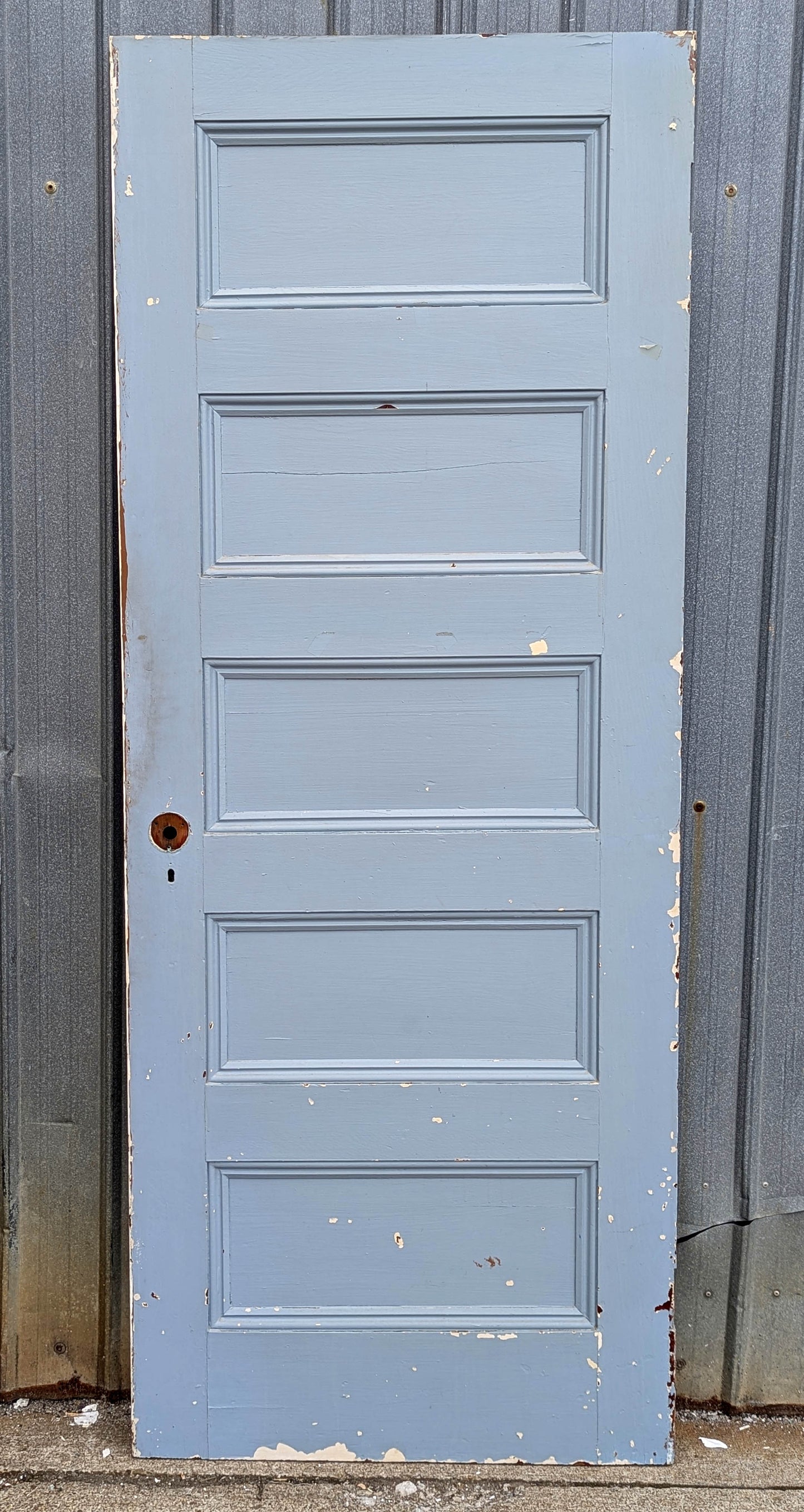 5 available 30"x77" Antique Vintage Old Reclaimed Salvaged SOLID Wood Wooden Interior Doors 5 Flat Panels