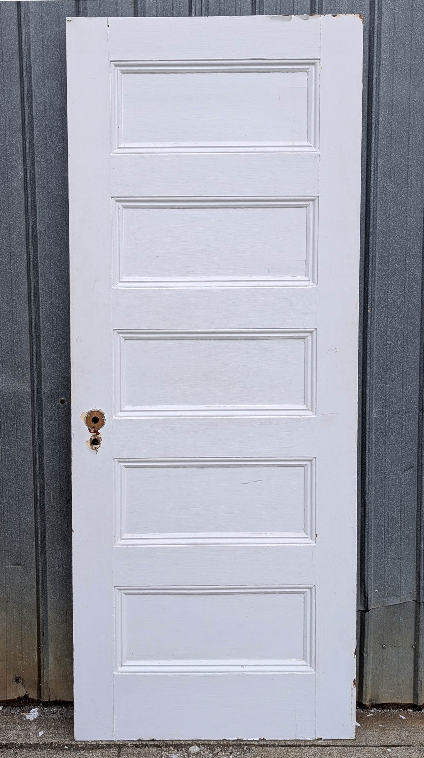 5 available 30"x77" Antique Vintage Old Reclaimed Salvaged SOLID Wood Wooden Interior Doors 5 Flat Panels