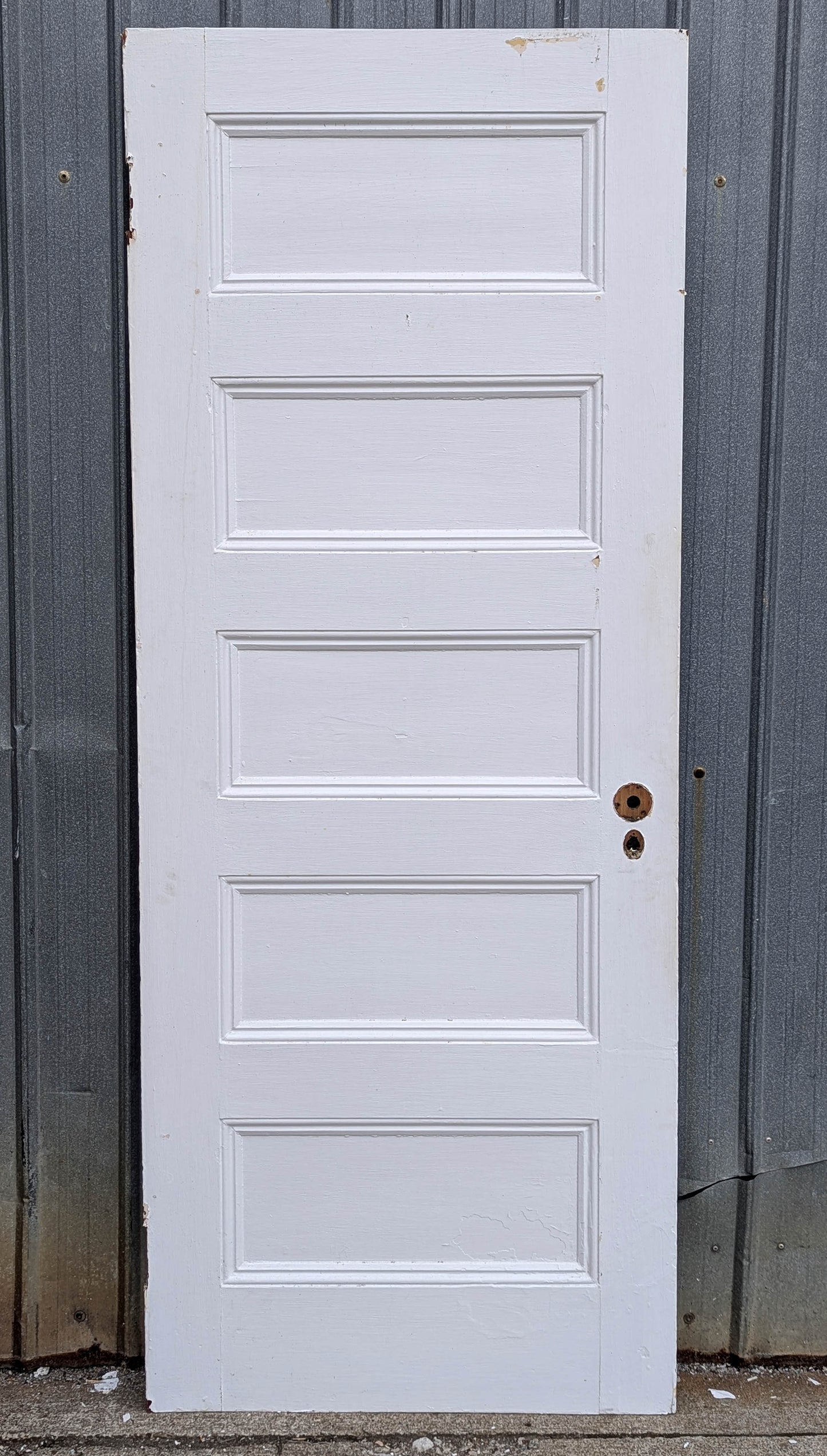 5 available 30"x77" Antique Vintage Old Reclaimed Salvaged SOLID Wood Wooden Interior Doors 5 Flat Panels