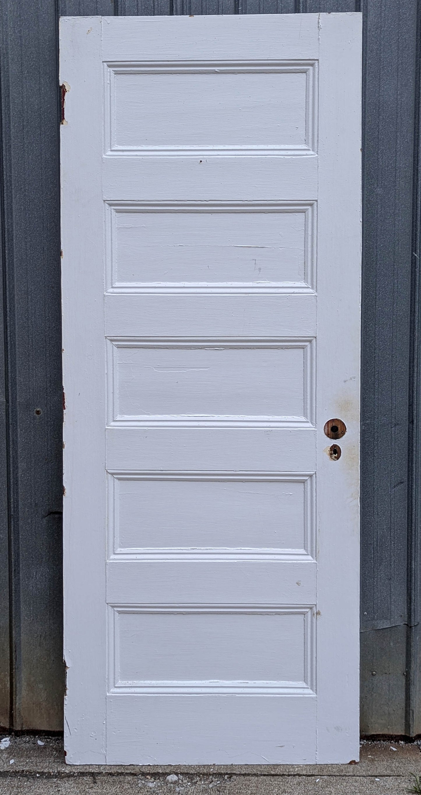 5 available 30"x77" Antique Vintage Old Reclaimed Salvaged SOLID Wood Wooden Interior Doors 5 Flat Panels