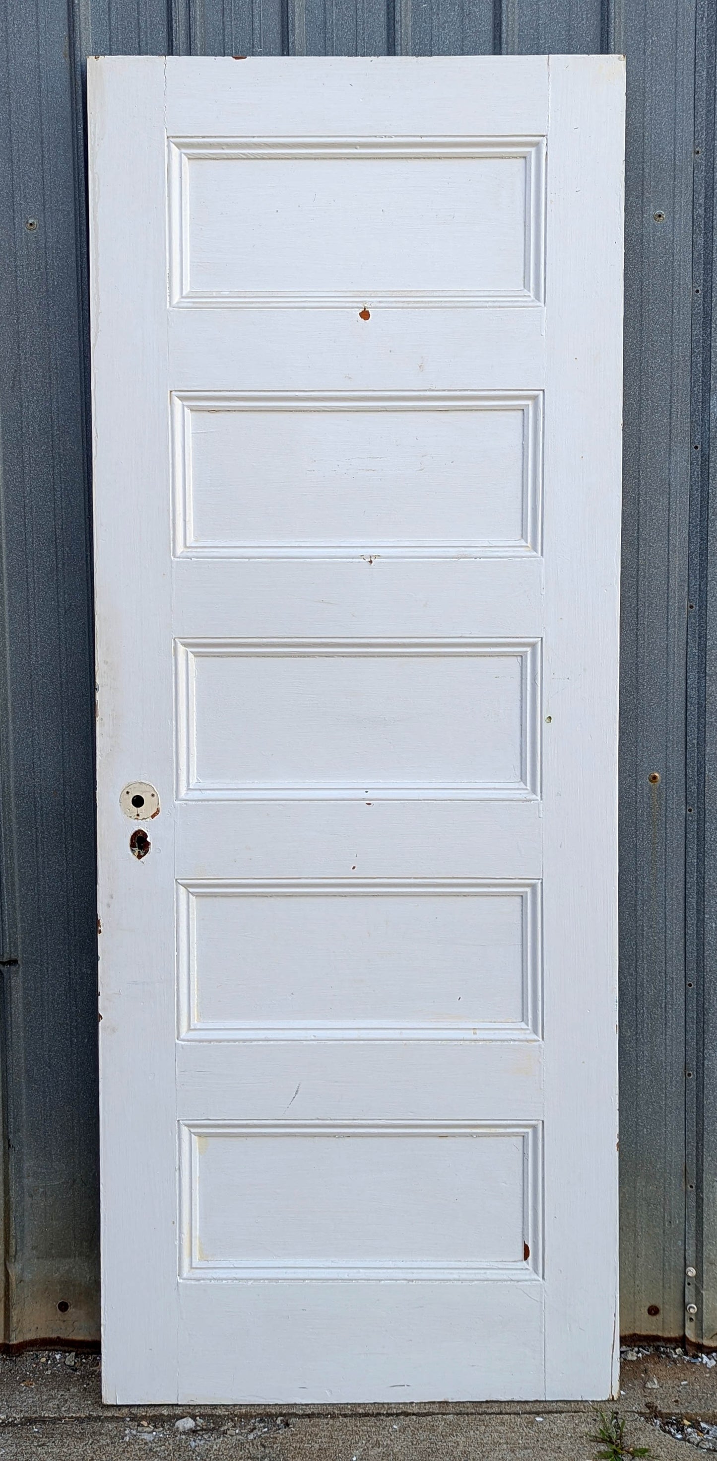5 available 30"x77" Antique Vintage Old Reclaimed Salvaged SOLID Wood Wooden Interior Doors 5 Flat Panels