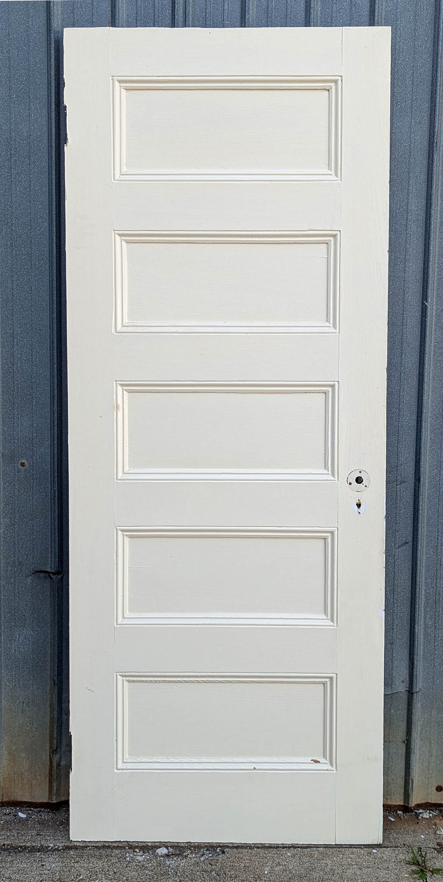 5 available 30"x77" Antique Vintage Old Reclaimed Salvaged SOLID Wood Wooden Interior Doors 5 Flat Panels