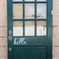 36"x78"x1.75" Vintage Antique Reclaimed Salvaged SOLID Wood Wooden Exterior Front Entry Half French Door 9 Window Tempered Glass Panes Lites Panel