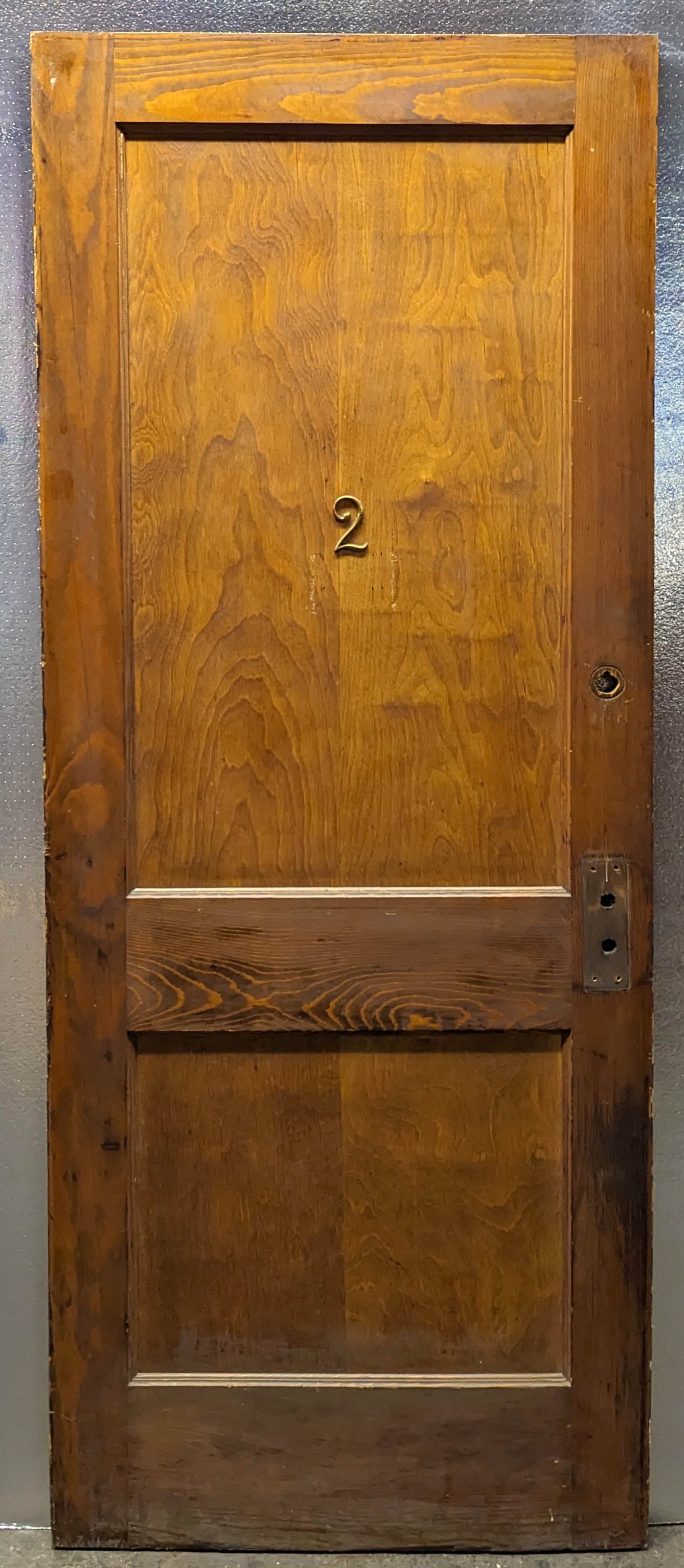 2 available 30"x80" Antique Vintage Old Reclaimed Salvaged Solid Wood Wooden Interior Doors 2 Panels