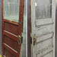 32"x78" Antique Vintage Old Reclaimed Salvaged SOLID Wood Wooden Entry Door Window Wavy Glass Lite