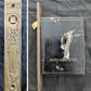 Complete Restored Antique Vintage Old Salvaged Reclaimed Bronze Iron Pocket Sliding Door Set Plate Lock Interior Lockset Key