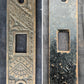 Complete Restored Antique Vintage Old Salvaged Reclaimed Bronze Iron Pocket Sliding Door Set Plate Lock Interior Lockset Key