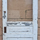 32"x79" Antique Vintage Old Reclaimed Salvaged SOLID Wood Wooden Exterior Entry Front Back Side Door Single Window Wavy Glass
