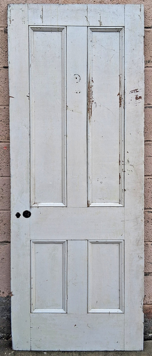 2 available 30"x80" Antique Vintage Old Reclaimed Salvaged Victorian SOLID Wood Wooden Interior Closet Pantry Room Apartment Doors 4 Panels