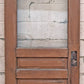 32"x78.5" Antique Vintage Old Reclaimed Salvaged SOLID Wood Wooden Entry Exterior Front Back Side Door 4 Raised Panels Single Window Glass