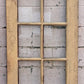 28"x85" Antique Vintage Old Reclaimed Salvaged SOLID Wood Wooden Interior French Door 10 Windows Wavy Glass