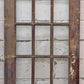 30"x80" Antique Vintage Old Reclaimed Salvaged SOLID Wood Wooden Interior French Door 15 Windows Wavy Glass Lites