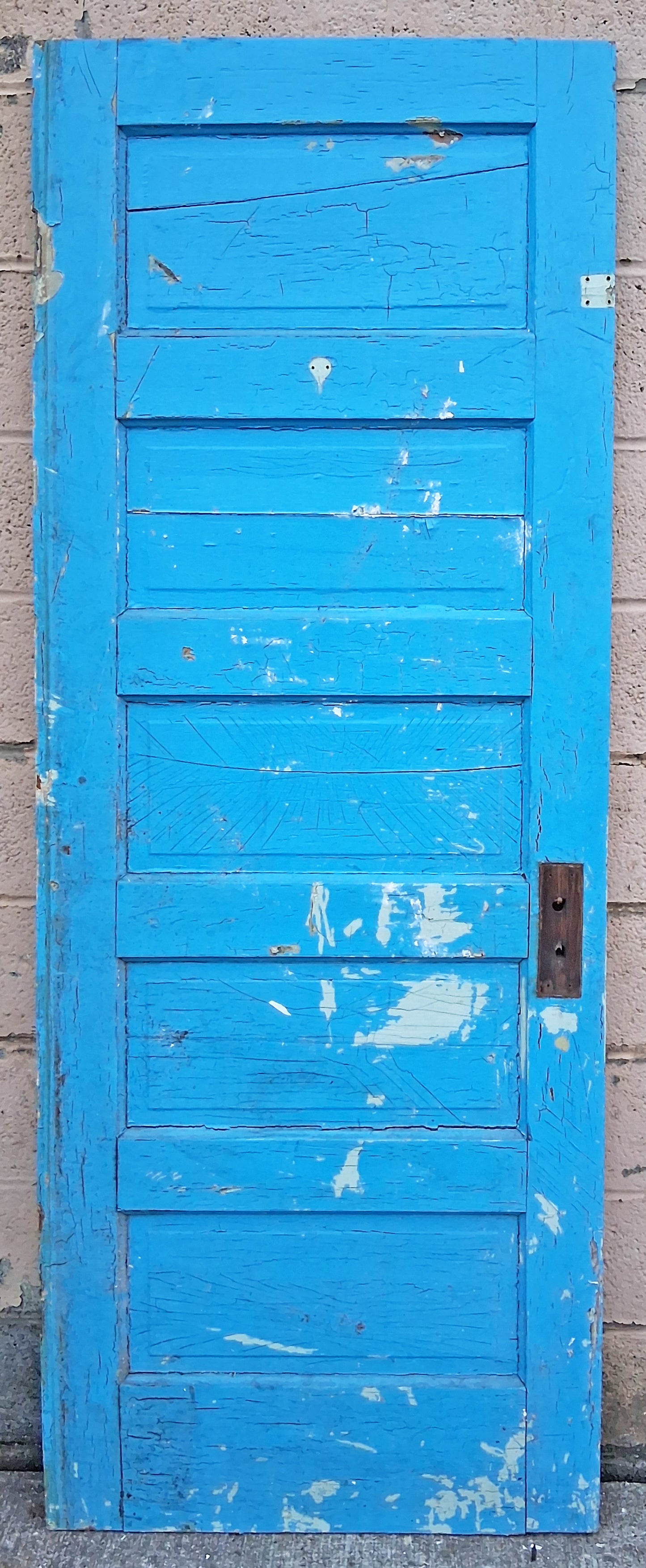 4 available 30"x77.5" Antique Vintage Old Salvaged Reclaimed SOLID Wood Wooden Interior Doors 5 Raised Ladder Panels