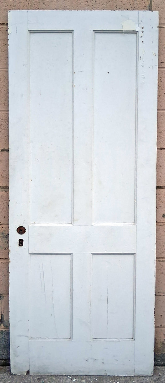 2 available 30"x77.5" Antique Vintage Reclaimed Salvaged Victorian SOLID Wood Wooden Interior Closet Pantry Room Apartment Doors 4 Panels