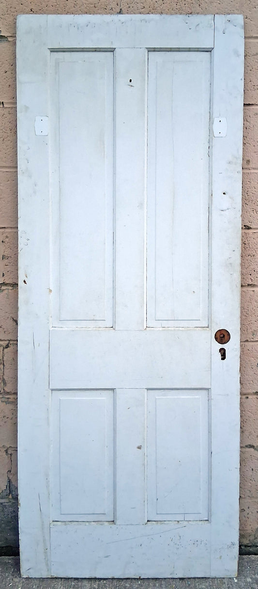 6 available 30"x77.5" Antique Vintage Old Salvaged Reclaimed Victorian Style 1900's SOLID Wood Wooden Interior Doors 4 Raised Panels