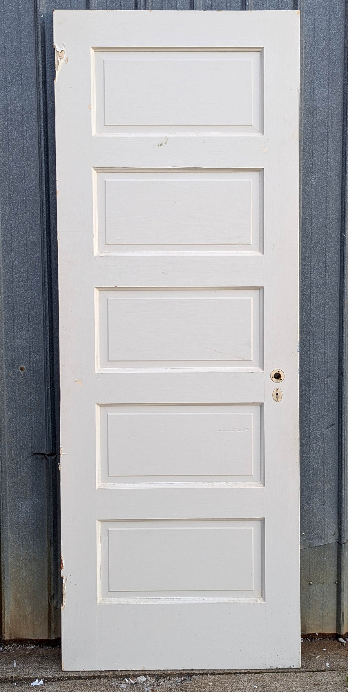 2 available 28"x80" Antique Vintage Old Reclaimed Salvaged SOLID Wood Wooden Bathroom Pantry Closet Interior Doors 5 Raised Panels