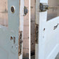 32"x79"x1.75" Antique Vintage Old Reclaimed Salvaged SOLID Wood Wooden Side Back Entry Exterior Door Window Glass Lite Hardware Lock Hinges
