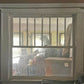 Pair of 52"x54" Antique Vintage Old Reclaimed Salvaged SOLID Wood Wooden Double Hung Sash 8 Divided Windows Wavy Glass Lites Panes