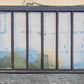 Pair of 52"x54" Antique Vintage Old Reclaimed Salvaged SOLID Wood Wooden Double Hung Sash 8 Divided Windows Wavy Glass Lites Panes